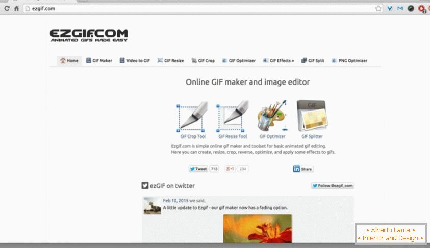 Spletni ustvarjalec GIF in urejevalnik slik