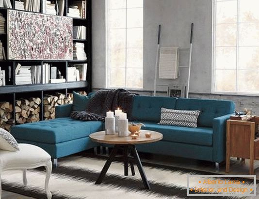 Eleganten kotni kavč
