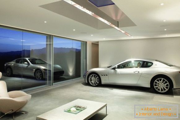 Vrste garaže s stekleno steno