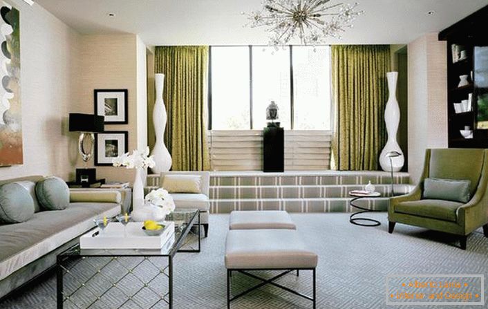 Dnevna soba v slogu Art Deco