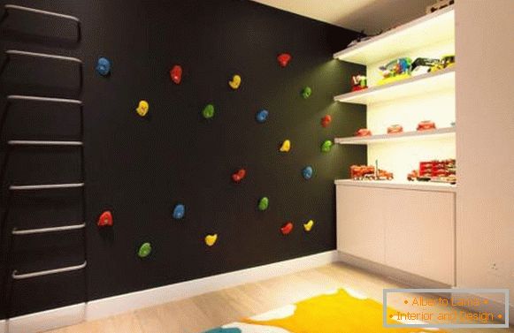 Nenavadna kombinacija barv v notranjosti otroške sobe