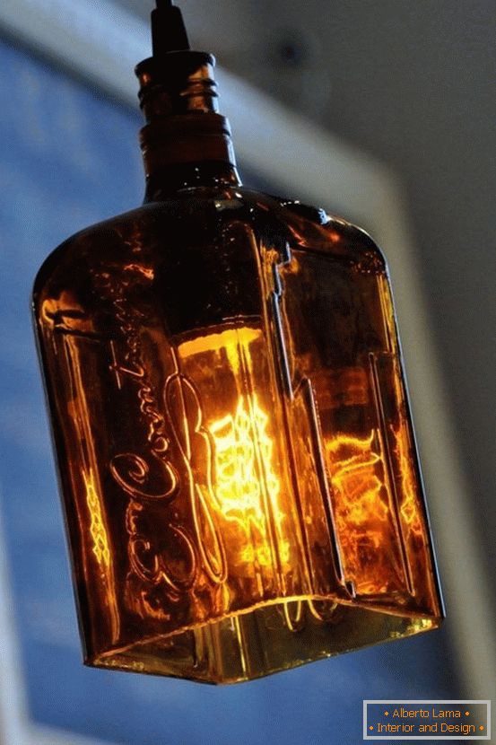 Svetilka za svetilko iz steklenice
