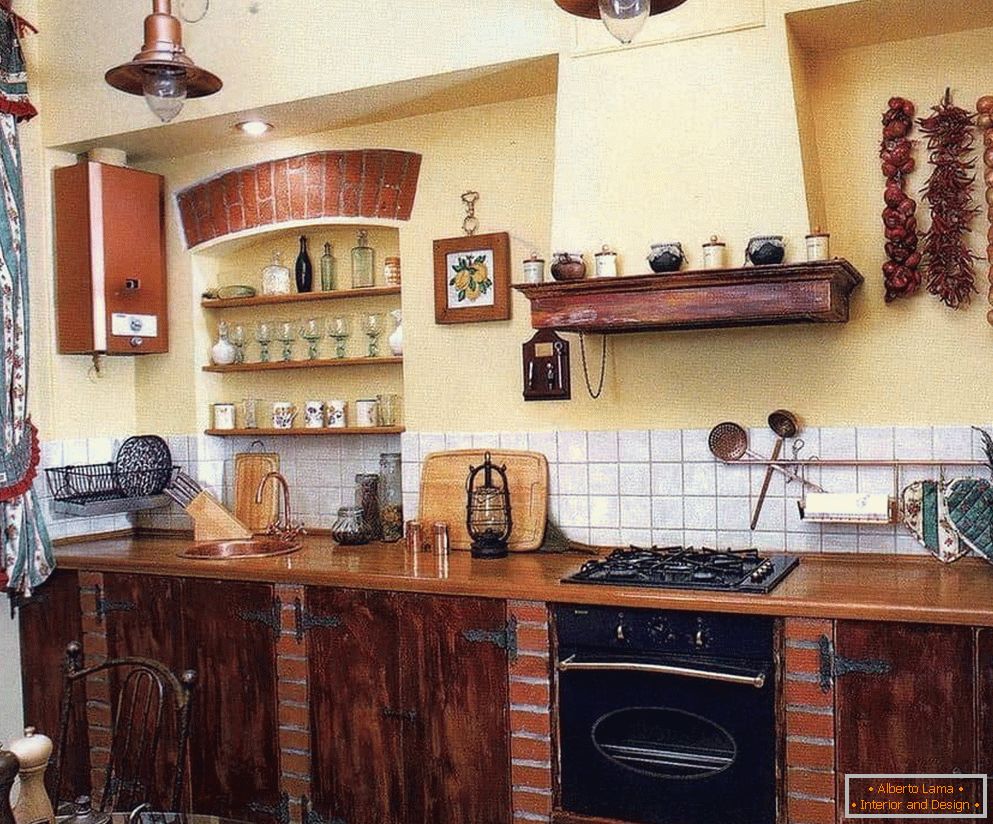 Elementi dekor v ruski kuhinji