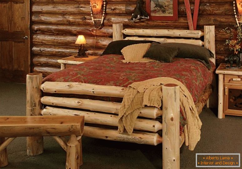 Country-rustic-country-rustikalno-v-pohištvo-style-uses-naravno-log-drevesa-look-in-bedstead-in-klopi-tudi-nightstand-in-stene-notranja-dekoracijo