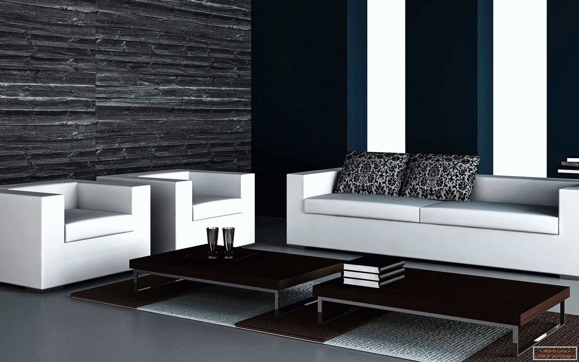 Sofa v visokotehnološkem slogu