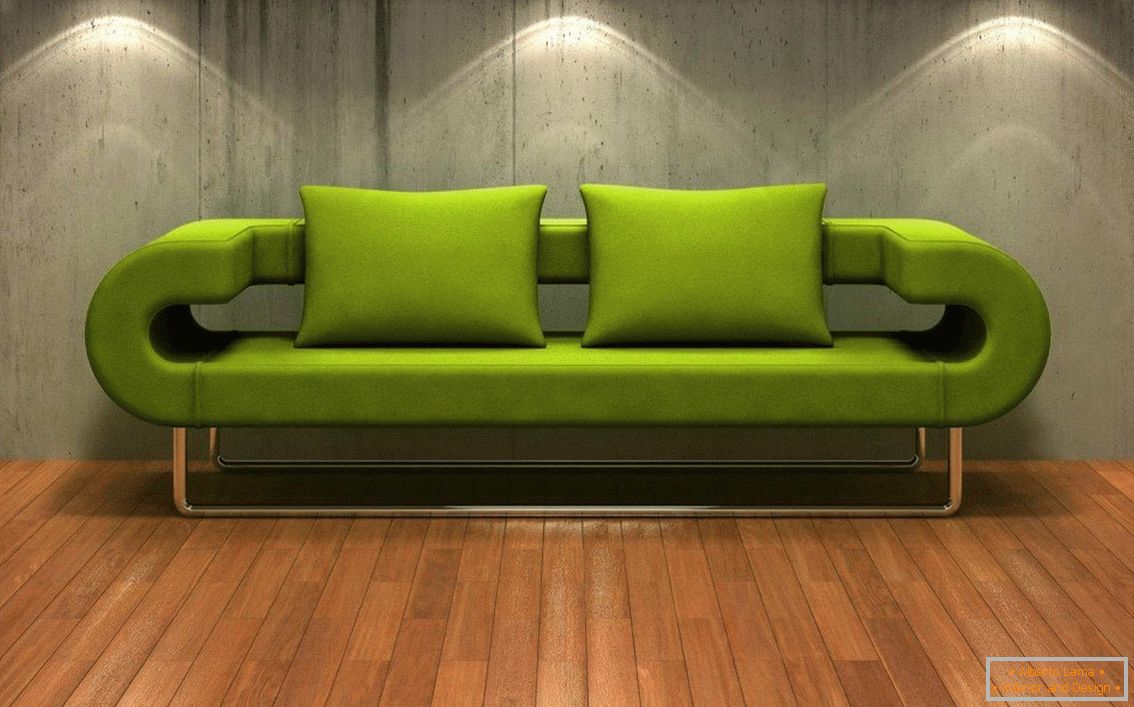 Sofa v slogu eko