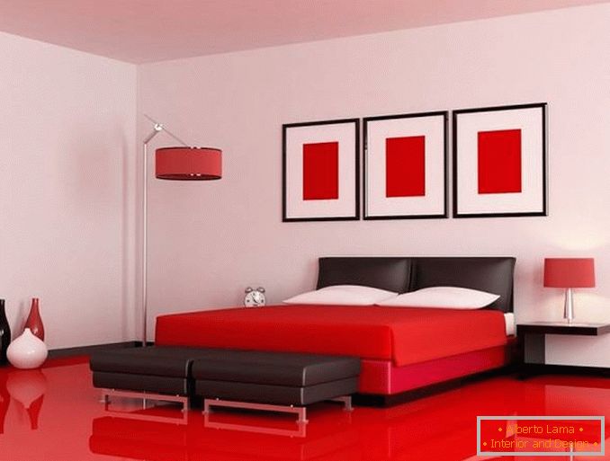 rdeča spalnica design, foto 25