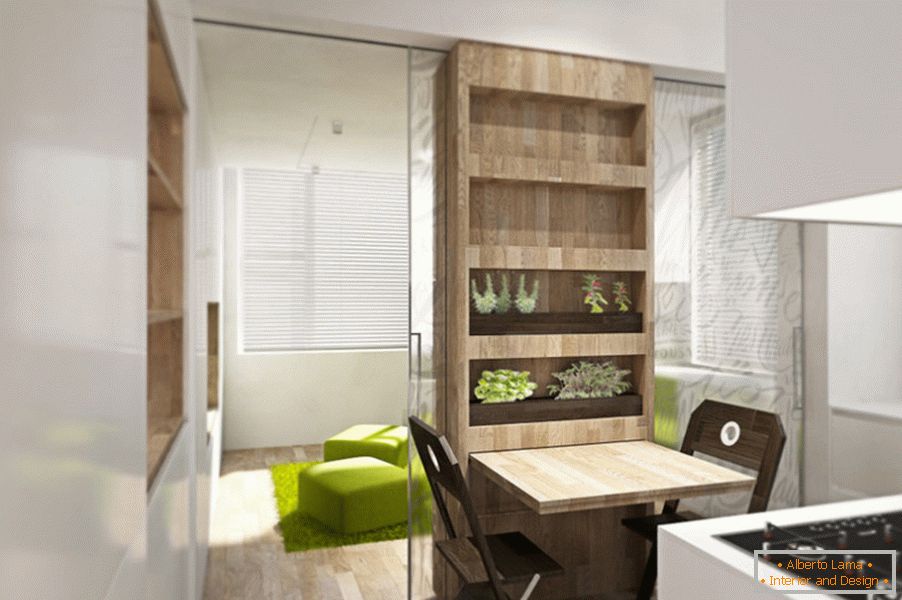 Stanovanjski transformator: jedilnica v kuhinji