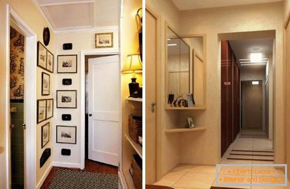 Oblikovanje majhnih apartmajev Hruščov - ideje za oblikovanje hodnika