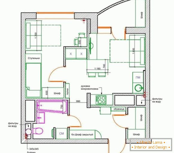 Zasnova apartmaja-42-m2-m-načrt