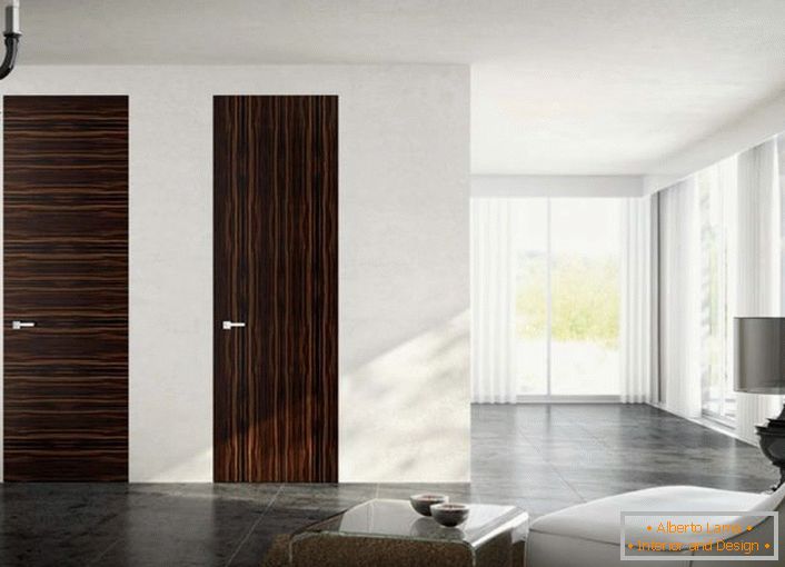 Skrita vrata so odlična ideja za ekskluzivno zasnovo prostora.