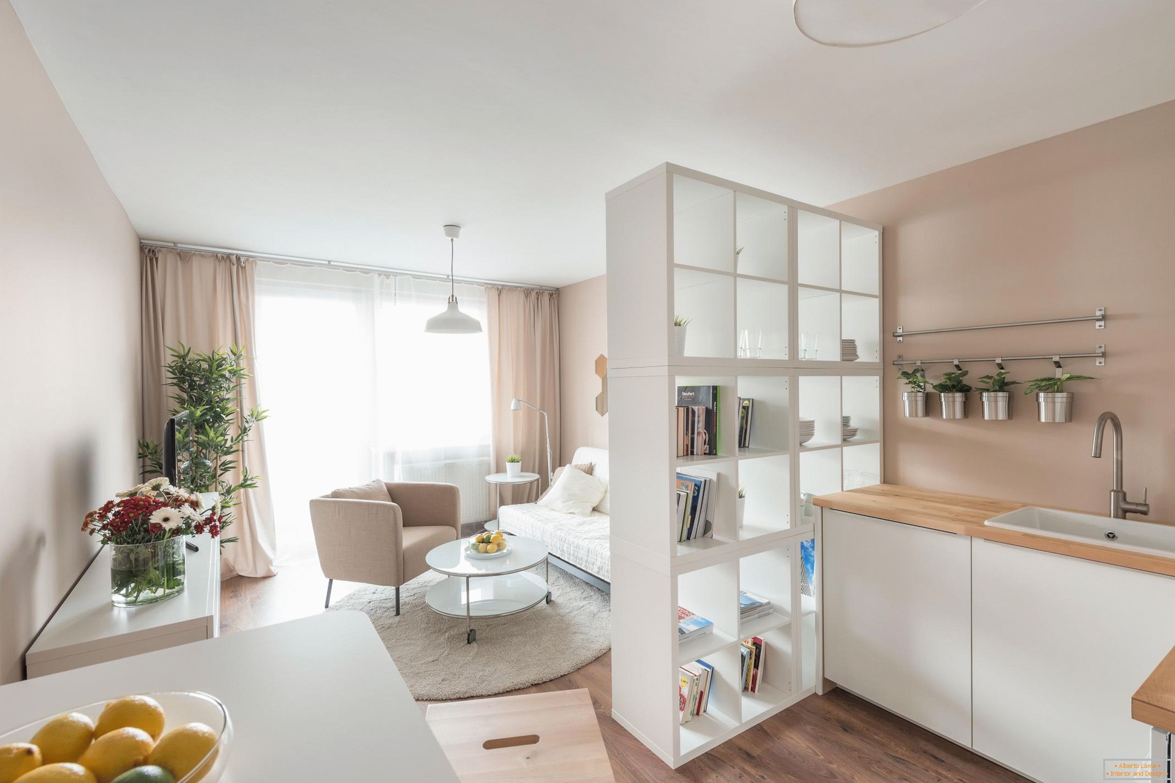 Design studio apartma 28 kvadratnih metrov