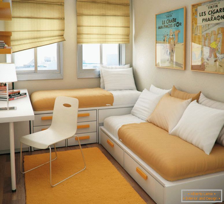 brezplačen notranji dizajn za majhne apartmaje z minimalistično zasnovanimi stanovanji za oblikovanje majhne spalnice