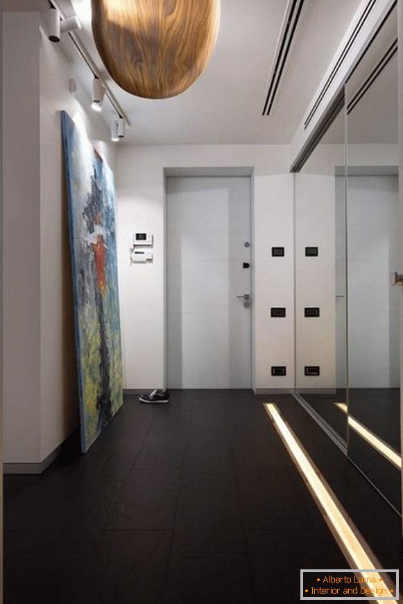 moderne dizajnerske ideje ozkega hodnika, foto 26