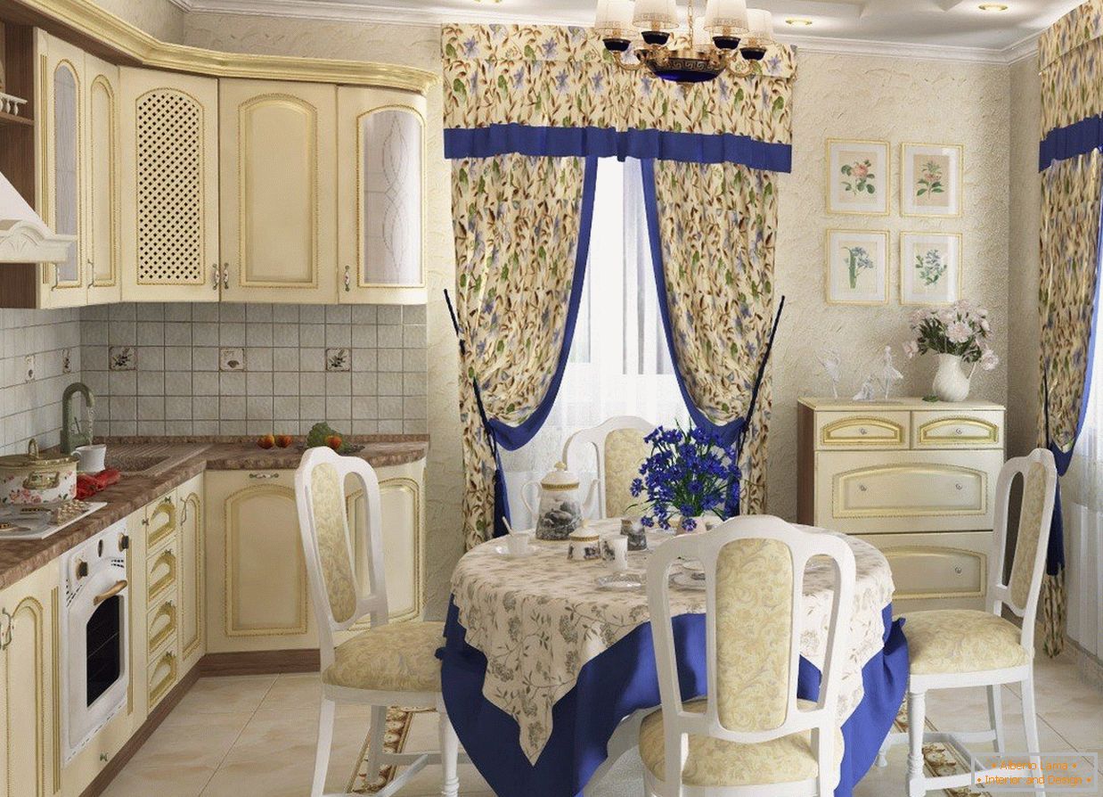 Zavese v slogu Provence