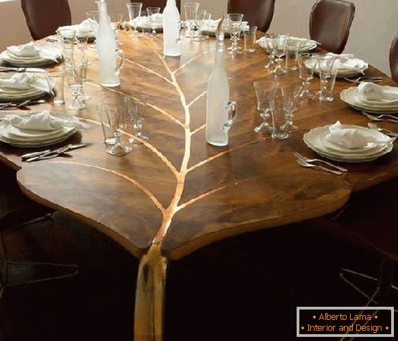 Oblikovalne mize iz lesa, fotografija 3