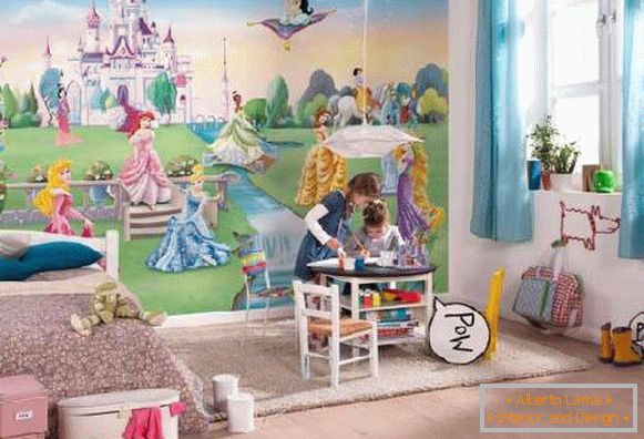 stenski papirji v otroški sobi za dečke in deklice, fotografija 20
