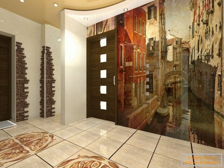 Lep dizajn hodnika s freskami