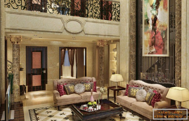 vila-design-neoklasična-dnevna soba