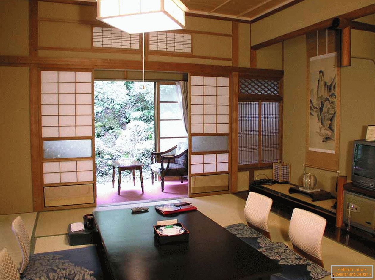 Dnevna soba v japonskem slogu