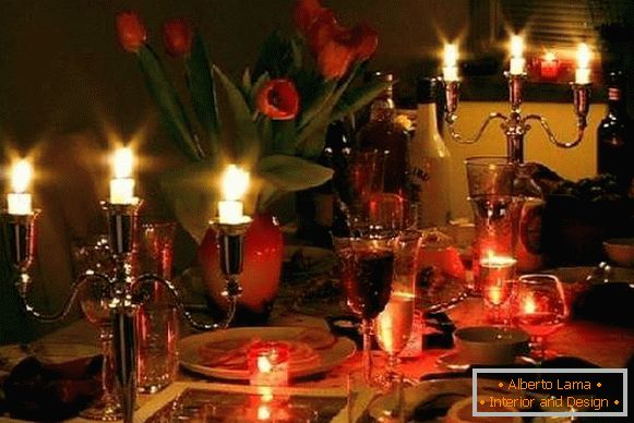 dekor ideje za romantični večer, fotografija 4