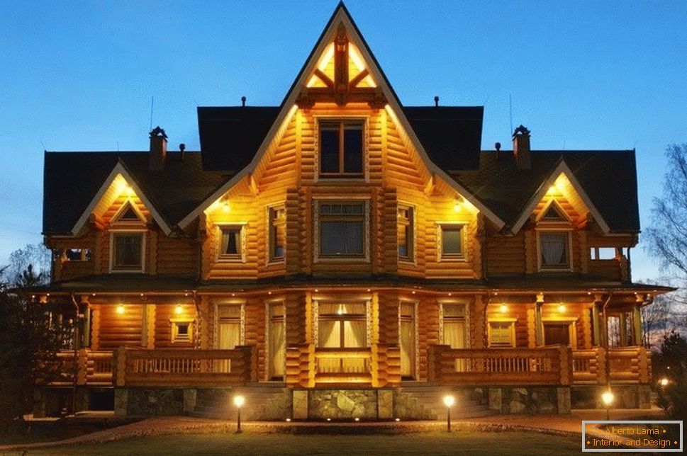 Oblikovanje v leseni hiši