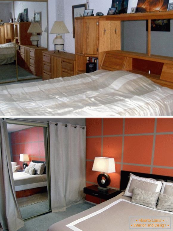 Fotografije spalnice pred in po