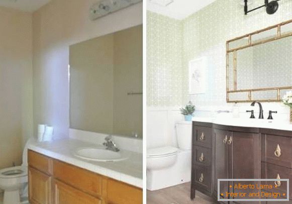 Novi dizajn kopalnice v privatni hiši pred in po