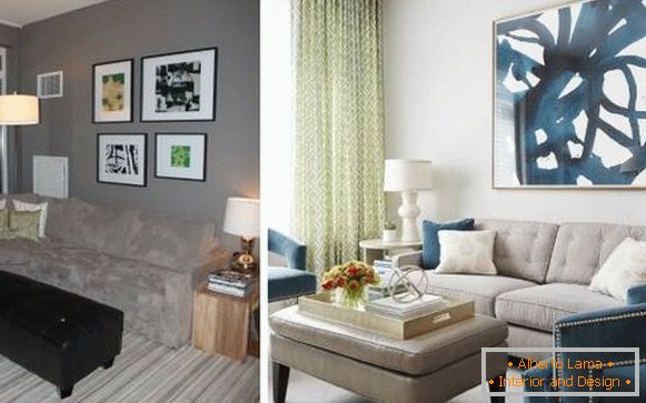 Elegantna oblika zasebnega doma: dnevna soba pred in po