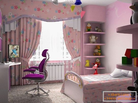 notranjost otroške sobe za dekle 8 лет