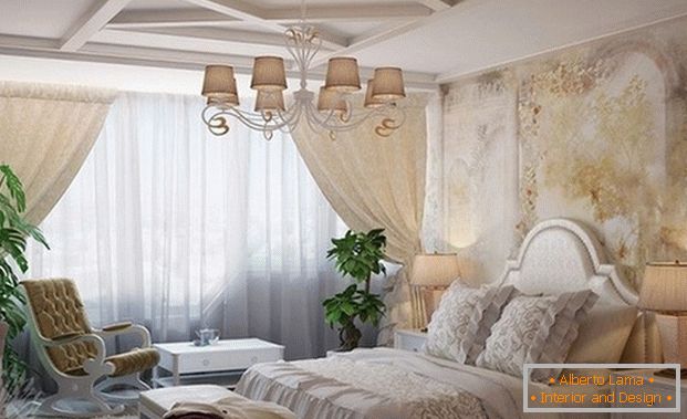 Francoski slog v notranjosti spalnice