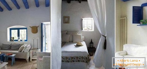 zasnova spalnice v mediteranskem slogu