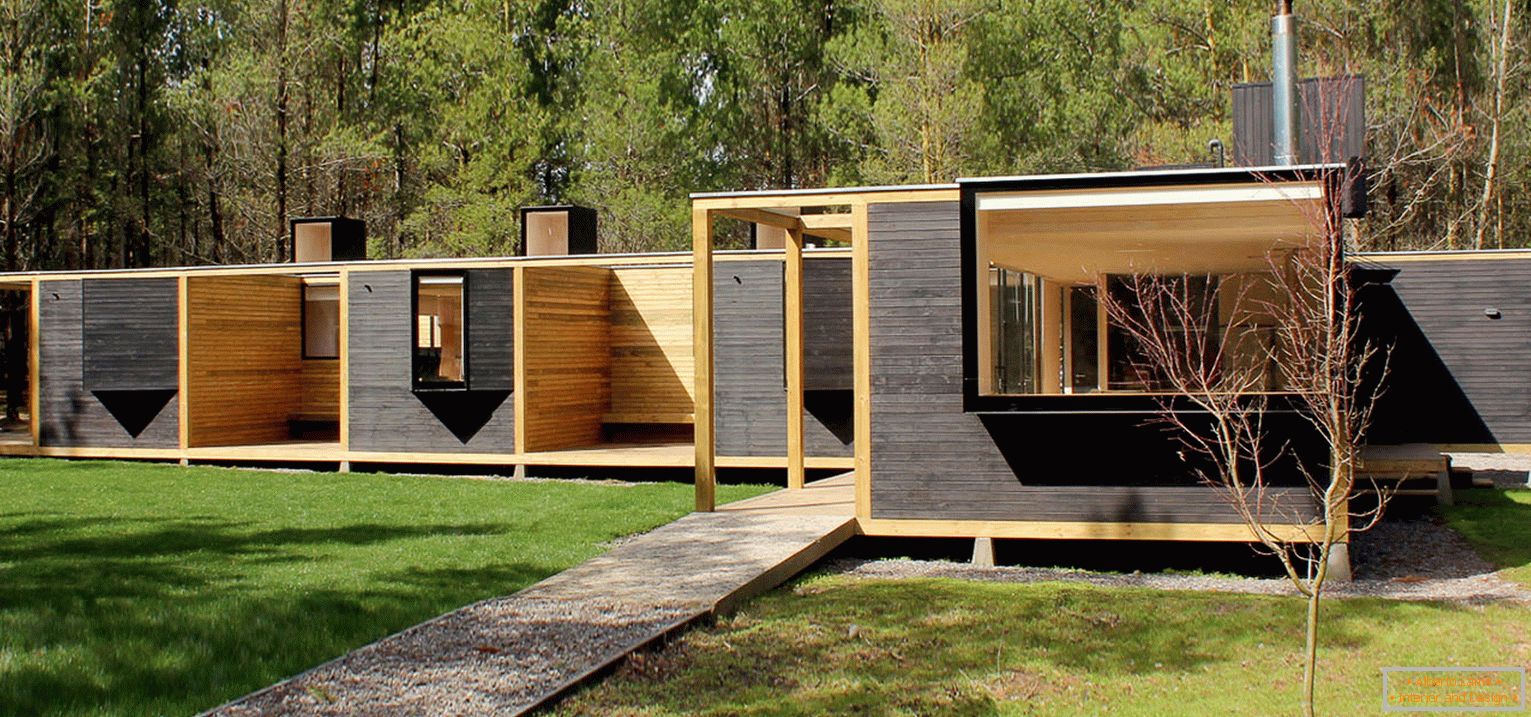 Lesena modularna hiša v Čilu