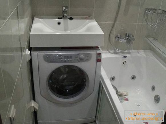 dizajn kopalnice s pralnim strojem, fotografija 1