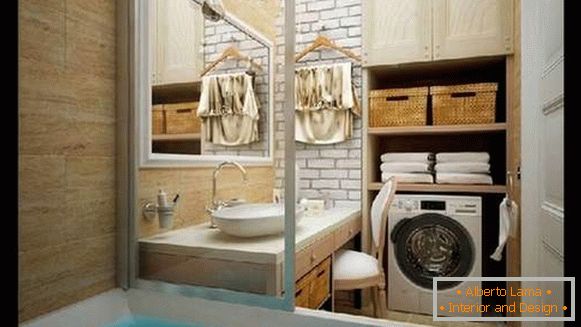 dizajn kopalnice s pralnim strojem, fotografija 15