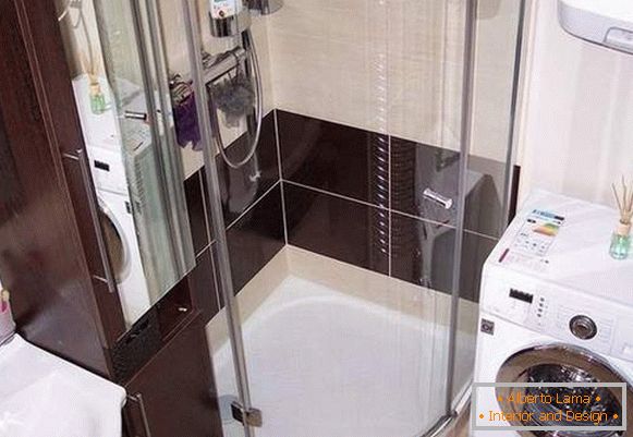 kopalnica design s fotografijo pralnega stroja, foto 27