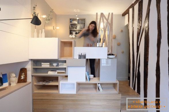 Notranja oblika majhnega stanovanja od Julie Nabuchit