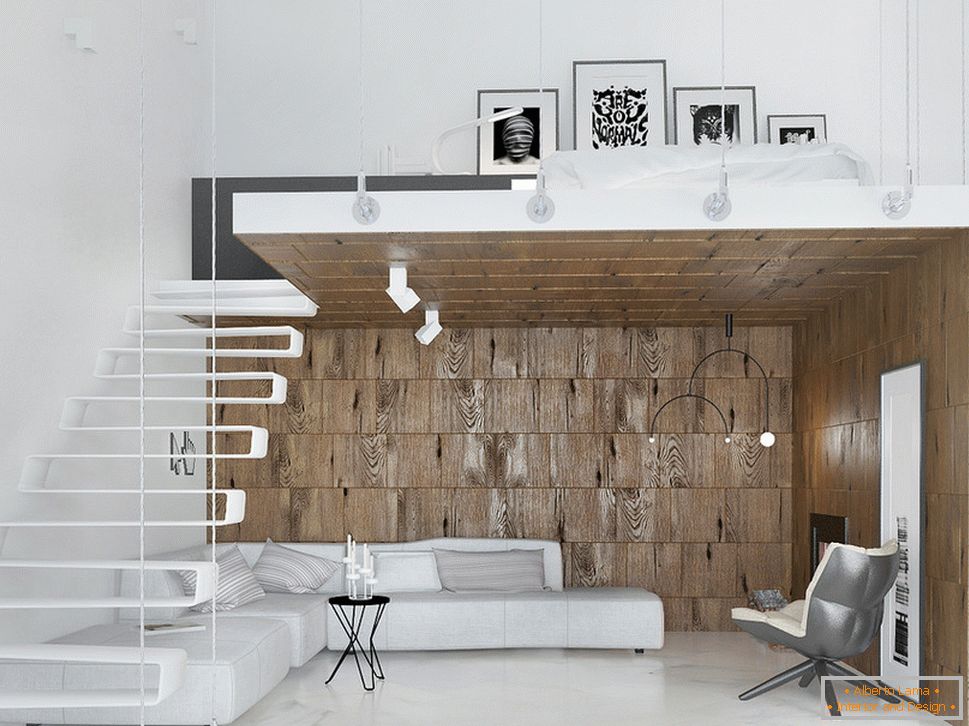Studio apartma v minimalističnem slogu
