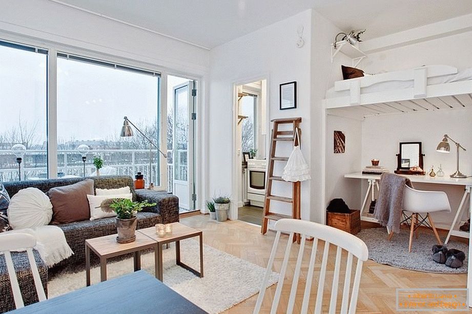 Studio apartma v skandinavskem slogu