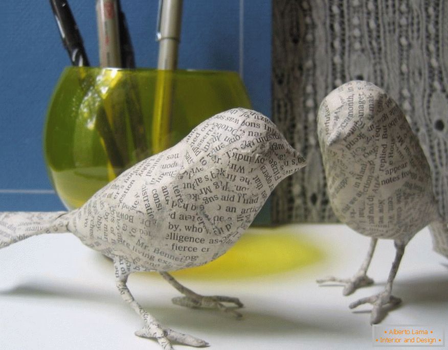 Ptice iz papier-macheja