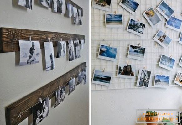 Kako obesiti fotografijo na steno na neobičajen način