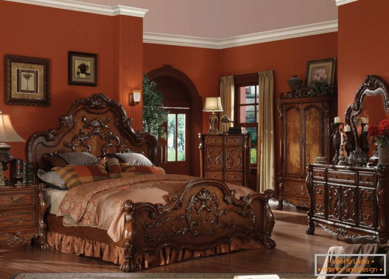 bajen-tradicionalne-spalnice-dekorativne ideje-z-leseni-pohištvo-vključno-postelja-tudi-dressers-plus-nečimrnosti-v-edinstveno-style-spet-fine-razsvetljava-napeljave-design