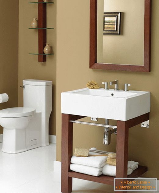 Dekorativna miza DecoLav Infusion v oblikovanju majhne kopalnice