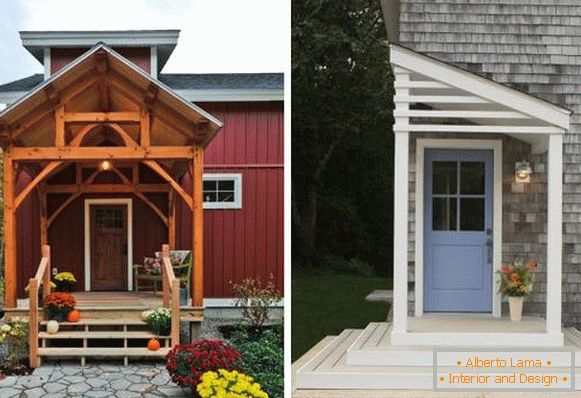 Lesena veranda za hišo - možnosti in fotografije