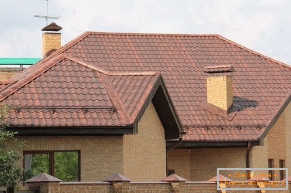 Strešna streha iz opcije kovinskih ploščic 2