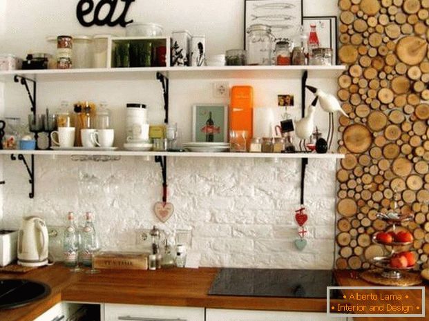 kuhinja dnevna soba v sodobnem slogu дизайн фото