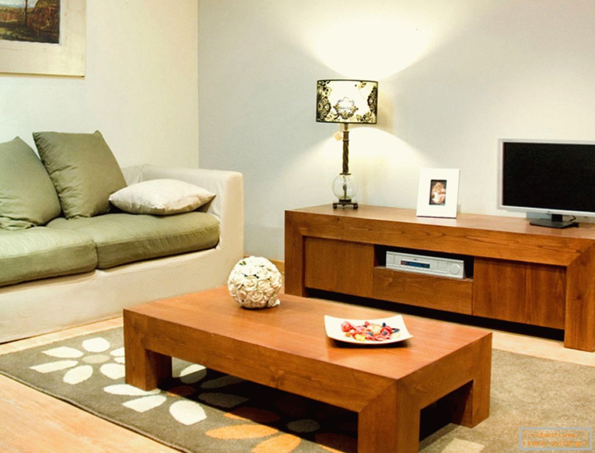 Pohištvo v slogu minimalizma v dnevni sobi