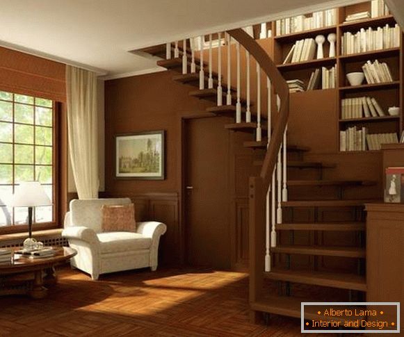Dekoracija stopnic v zasebni hiši - vrste stopnic v notranjosti
