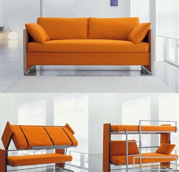 Sofa, preoblikovanje v pograd