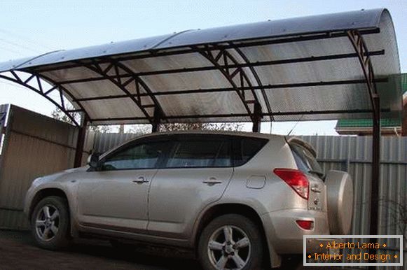 Konzolne platnene strehe za avtomobile iz polikarbonata, фото 3